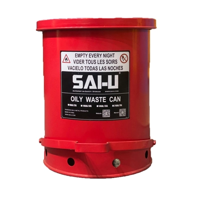 Lata de residuos aceitosa