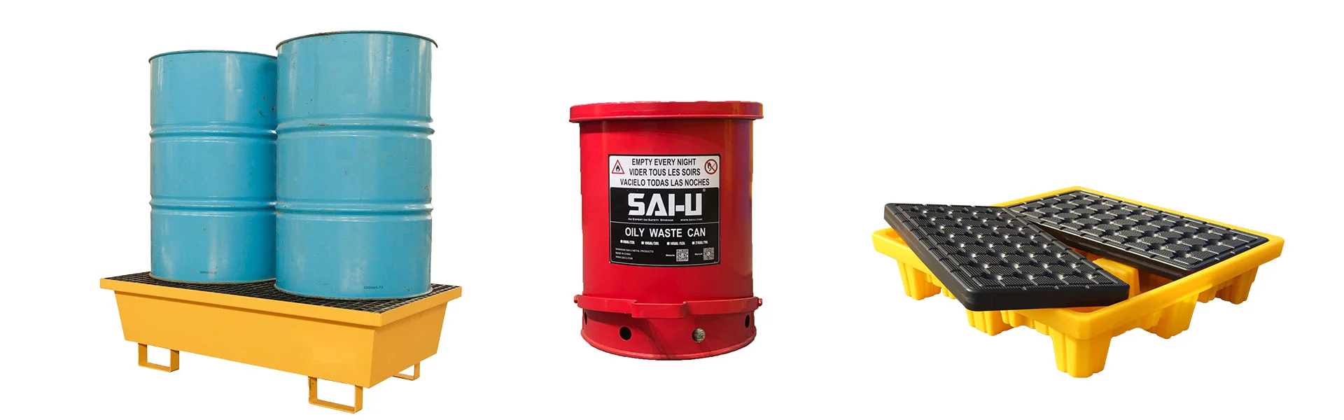 Lata de residuos aceitosa